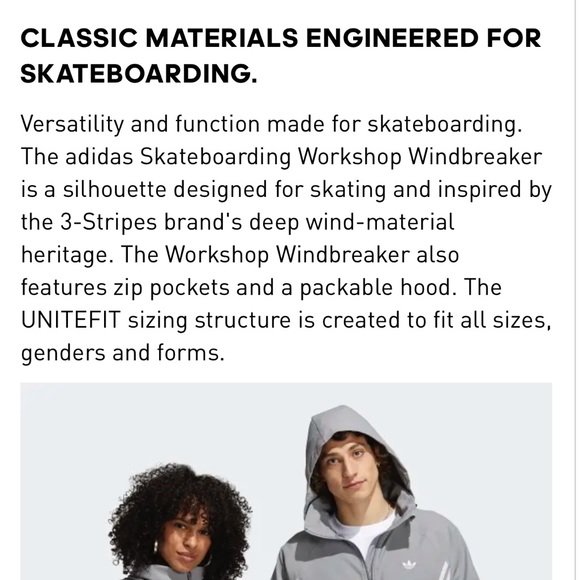 Adidas unisex workshop windbreaker - Picture 4 of 6